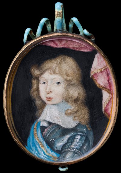 Miniature Portrait of Charles XI, King of Sweden 1660-1697, as a Child by Pierre Signac